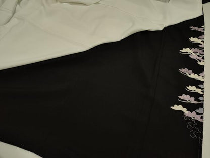 平和屋着物■豪華黒留袖　刺繍　牡丹　金彩　正絹　逸品　DABI3551ya