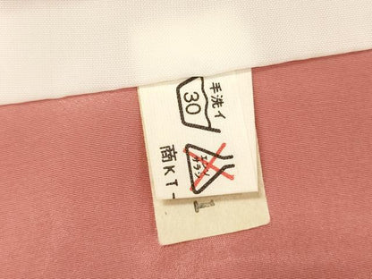 平和屋着物■色留訪問着　草花文　洗える着物　DABI3555ya