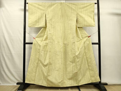 平和屋着物■上質な紬　幾何学文　正絹　逸品　DABI3561ya