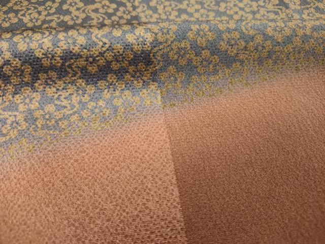 平和屋着物■訪問着　駒刺繍　舞花文　暈し染め　金彩　正絹　逸品　DABI3563ya