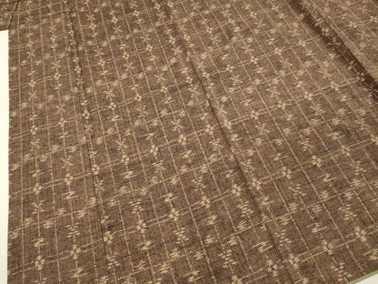 平和屋着物■上質な紬　抽象文様　正絹　逸品　DABI3590ya