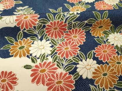 平和屋着物■上質な小紋　菊尽くし　正絹　逸品　DABI3602ya