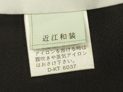 平和屋着物■豪華黒留袖　飛鶴花熨斗文　金彩　正絹　逸品　DABI3620ya