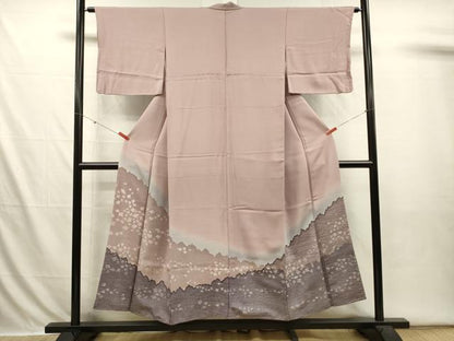 平和屋着物■色留訪問着　作家物　風景文　箔散らし　暈し染め　金彩　正絹　逸品　DABI3631ya