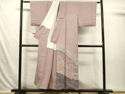 平和屋着物■色留訪問着　作家物　風景文　箔散らし　暈し染め　金彩　正絹　逸品　DABI3631ya