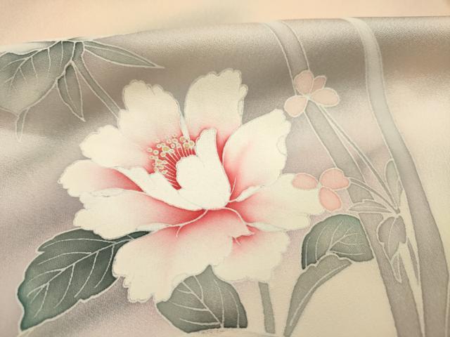 平和屋着物■訪問着　刺繍　草花文　暈し染め　正絹　逸品　DABI3632ya