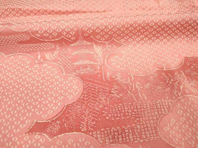 平和屋着物■上質な小紋　雲取り風景文　暈し染め　正絹　逸品　DABI3641ya