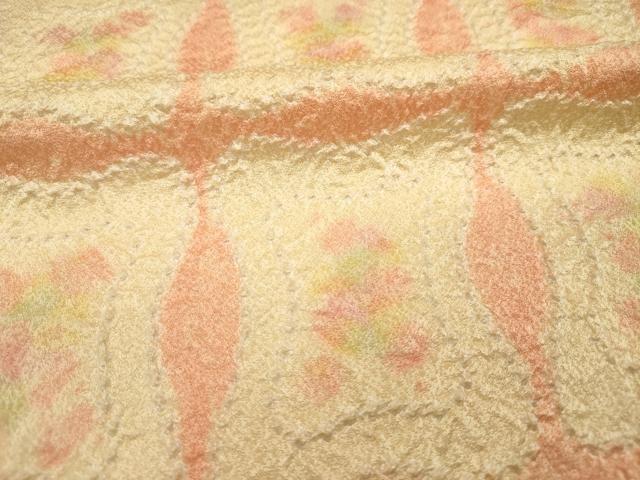 平和屋着物■上質な小紋　絞り　変わり格子　正絹　逸品　DABI3643ya