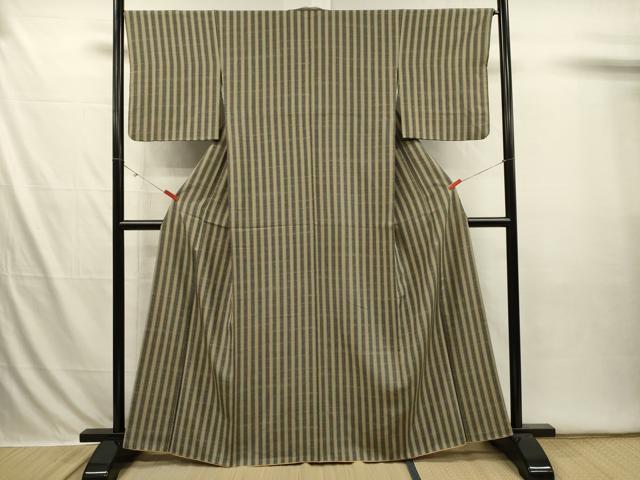 平和屋着物■上質な小紋　間道　正絹　逸品　DABI3657ya