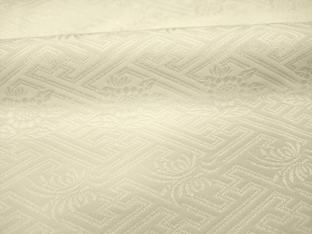 平和屋着物■長襦袢　袷　紗綾形花地紋　正絹　逸品　DABI3662ya