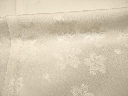 平和屋着物■長襦袢　無双仕立て　舞桜文　暈し染め　正絹　逸品　DABI3663ya