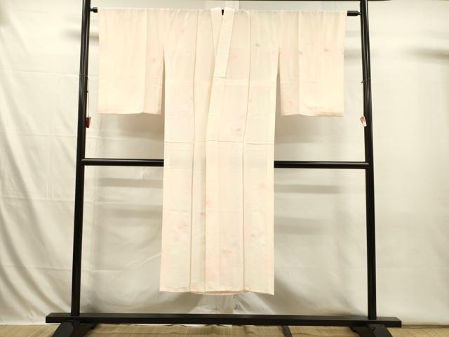 平和屋着物■長襦袢　無双仕立て　手描き　絞り　草花文　暈し染め　正絹　逸品　DABI3664ya
