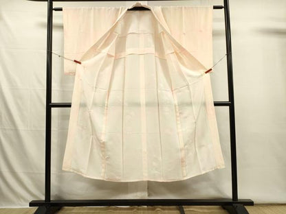 平和屋着物■長襦袢　無双仕立て　手描き　絞り　草花文　暈し染め　正絹　逸品　DABI3664ya