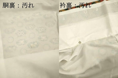 平和屋着物■上質な小紋　型染め　抽象花文　正絹　逸品　DABI3667ya