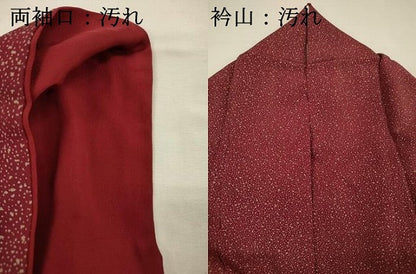 平和屋着物■上質な小紋　霞文　正絹　逸品　DABI3668ya