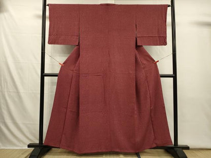 平和屋着物■上質な小紋　霞文　正絹　逸品　DABI3668ya