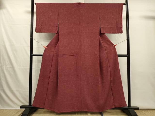 平和屋着物■上質な小紋　霞文　正絹　逸品　DABI3668ya
