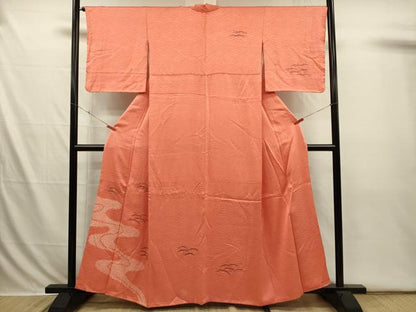 平和屋着物■訪問着　絞り　露芝文　金彩　三越扱い　正絹　逸品　DABI3671ya