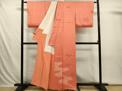 平和屋着物■訪問着　絞り　露芝文　金彩　三越扱い　正絹　逸品　DABI3671ya