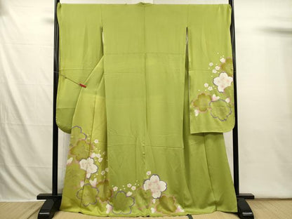 平和屋着物■豪華振袖　舞桜文　金彩　正絹　逸品　DABI3676ya