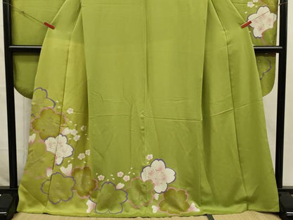 平和屋着物■豪華振袖　舞桜文　金彩　正絹　逸品　DABI3676ya