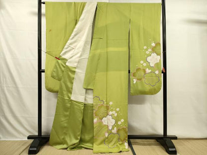 平和屋着物■豪華振袖　舞桜文　金彩　正絹　逸品　DABI3676ya