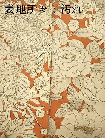 平和屋着物■訪問着　草花文　牡丹　金彩　正絹　逸品　DABI3677ya