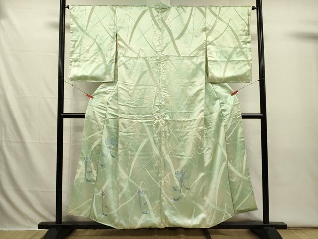 平和屋着物■訪問着　刺繍　鬘帯　結び紐　暈し染め　正絹　逸品　DABI3678ya