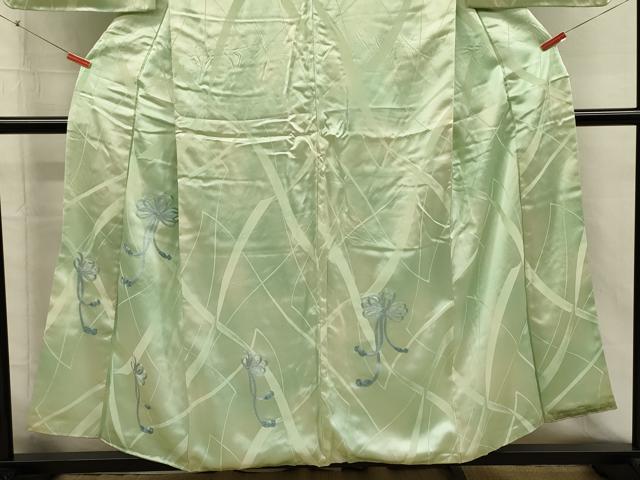 平和屋着物■訪問着　刺繍　鬘帯　結び紐　暈し染め　正絹　逸品　DABI3678ya