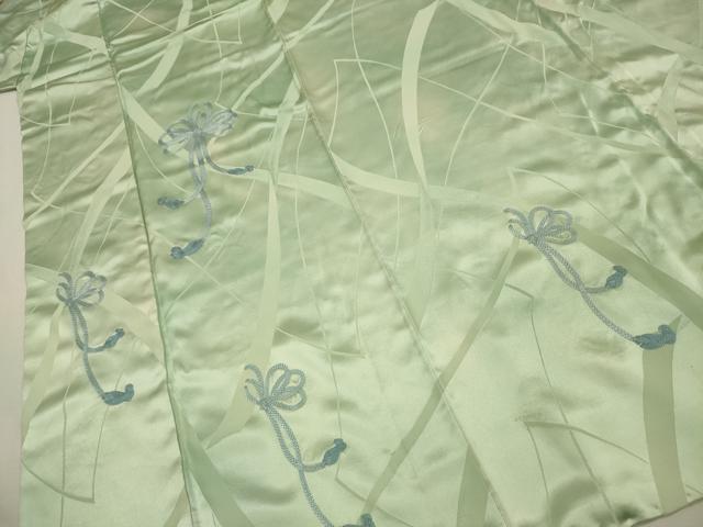 平和屋着物■訪問着　刺繍　鬘帯　結び紐　暈し染め　正絹　逸品　DABI3678ya