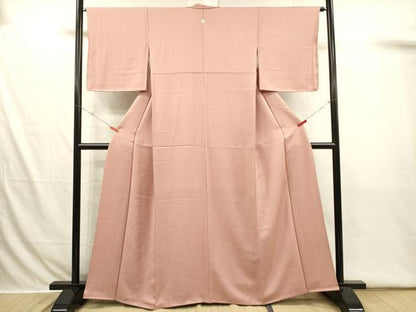 平和屋着物■上質な色無地　小花尽くし地紋　虹色　正絹　逸品　DABI3685ya