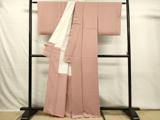平和屋着物■上質な色無地　小花尽くし地紋　虹色　正絹　逸品　DABI3685ya