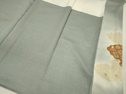 平和屋着物■豪華色留袖　駒刺繍　雲取り宝尽くし文　暈し染め　金彩　正絹　逸品　DABI3687ya