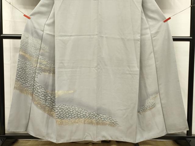 平和屋着物■訪問着　松霞文　暈し染め　金彩　正絹　逸品　DABI3691ya