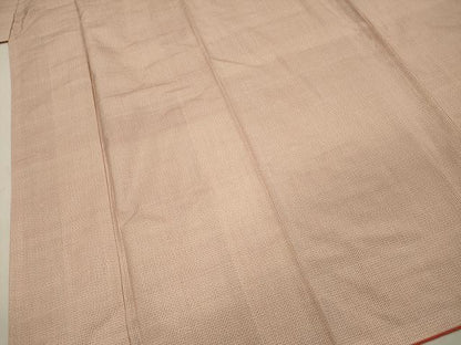 平和屋着物■上質な紬　変わり格子　正絹　逸品　DABI3692ya