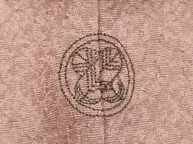 平和屋着物■中国三大刺繍　スワトウ刺繍　汕頭刺繍　総刺繍　無地絵羽訪問着　松皮菱花文　石竹色　正絹　逸品　DABI3694ya