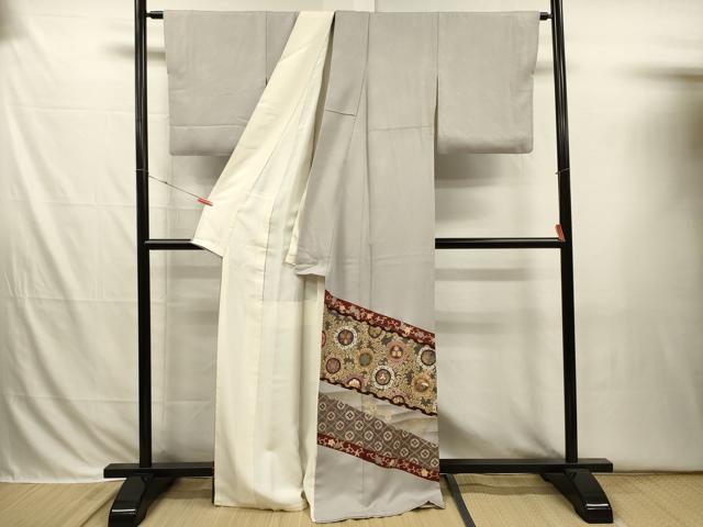 平和屋着物■豪華色留袖　花丸文　宝尽くし　金彩　正絹　逸品　DABI3698ya