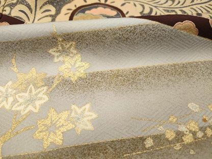 平和屋着物■豪華色留袖　花丸文　宝尽くし　金彩　正絹　逸品　DABI3698ya