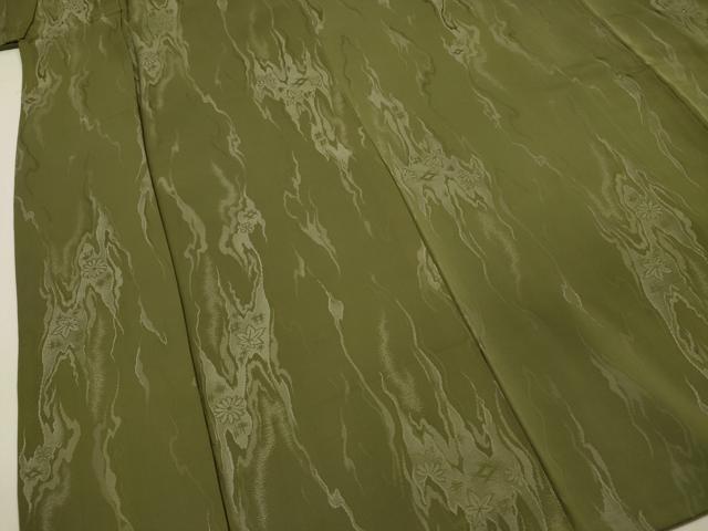 平和屋着物■上質な小紋　流水花文　正絹　逸品　DABI3701ya