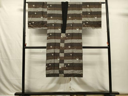 平和屋着物■男性　長襦袢　袷　将棋　正絹　逸品　DABI3707ya
