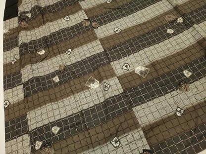 平和屋着物■男性　長襦袢　袷　将棋　正絹　逸品　DABI3707ya