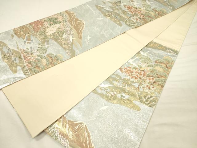 平和屋着物◎六通柄袋帯　唐織　旅情秀鳳文様　金銀糸　正絹　逸品　DABI3725ya