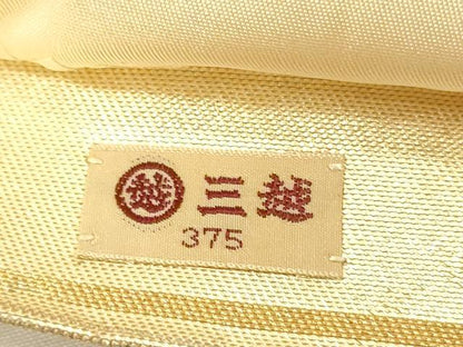 平和屋着物◎太鼓柄袋帯　更紗花文　金銀糸　三越扱い　正絹　逸品　DABI3730ya