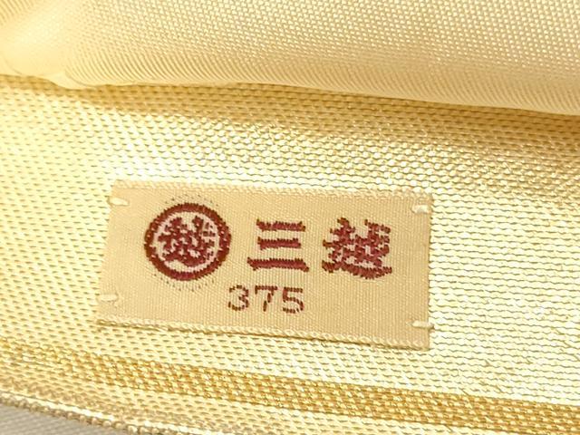平和屋着物◎太鼓柄袋帯　更紗花文　金銀糸　三越扱い　正絹　逸品　DABI3730ya