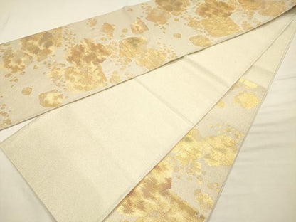 平和屋着物◎六通柄袋帯　彩匠つづれ　金糸　正絹　逸品　DABI3756ya