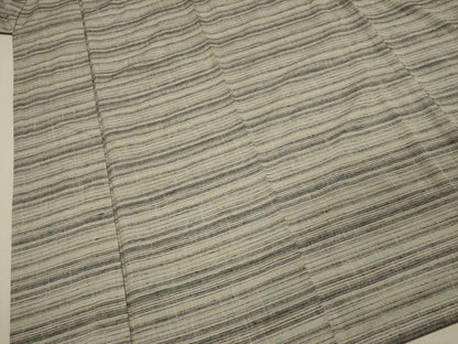 平和屋着物■上質な紬　横段文　正絹　逸品　DABI3776ya