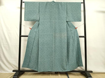 平和屋着物■江戸小紋　松葉散らし　舞桜　正絹　逸品　DABI3779ya