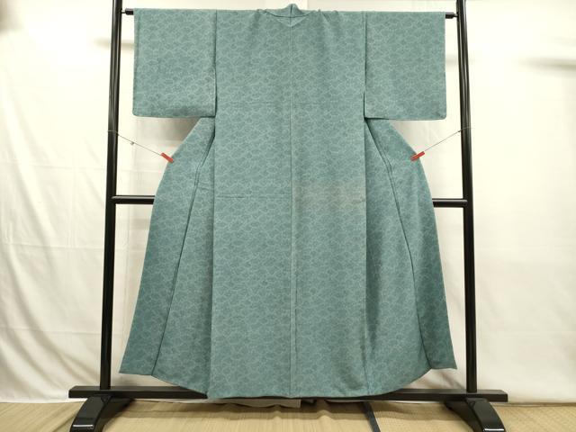 平和屋着物■江戸小紋　松葉散らし　舞桜　正絹　逸品　DABI3779ya