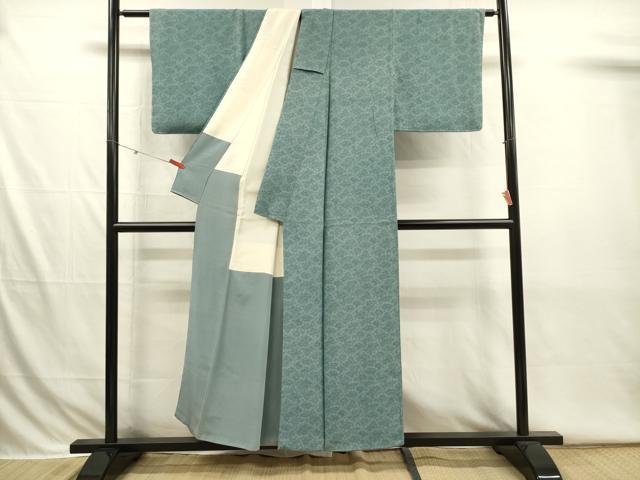 平和屋着物■江戸小紋　松葉散らし　舞桜　正絹　逸品　DABI3779ya