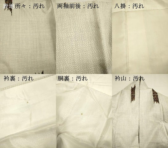 平和屋着物■本場白大島紬　竹花文　正絹　逸品　DABI3782ya